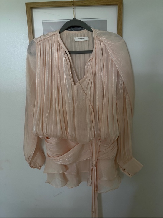 Commense Dresses & Skirts - Commense Blush Pink Pleated Mini Dress